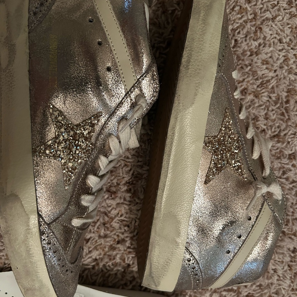 Women's Metallic Bronze Sneakers Golden Goose Mid size 39 - Picture 7 of 9